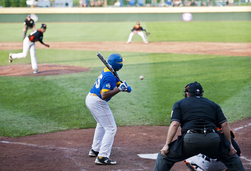 umpire at baseball game