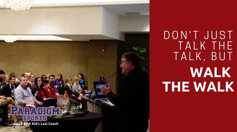 Don't just talk the talk, but walk the walk blog thumbnail