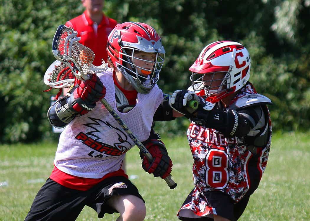 Kids playing lacrosse