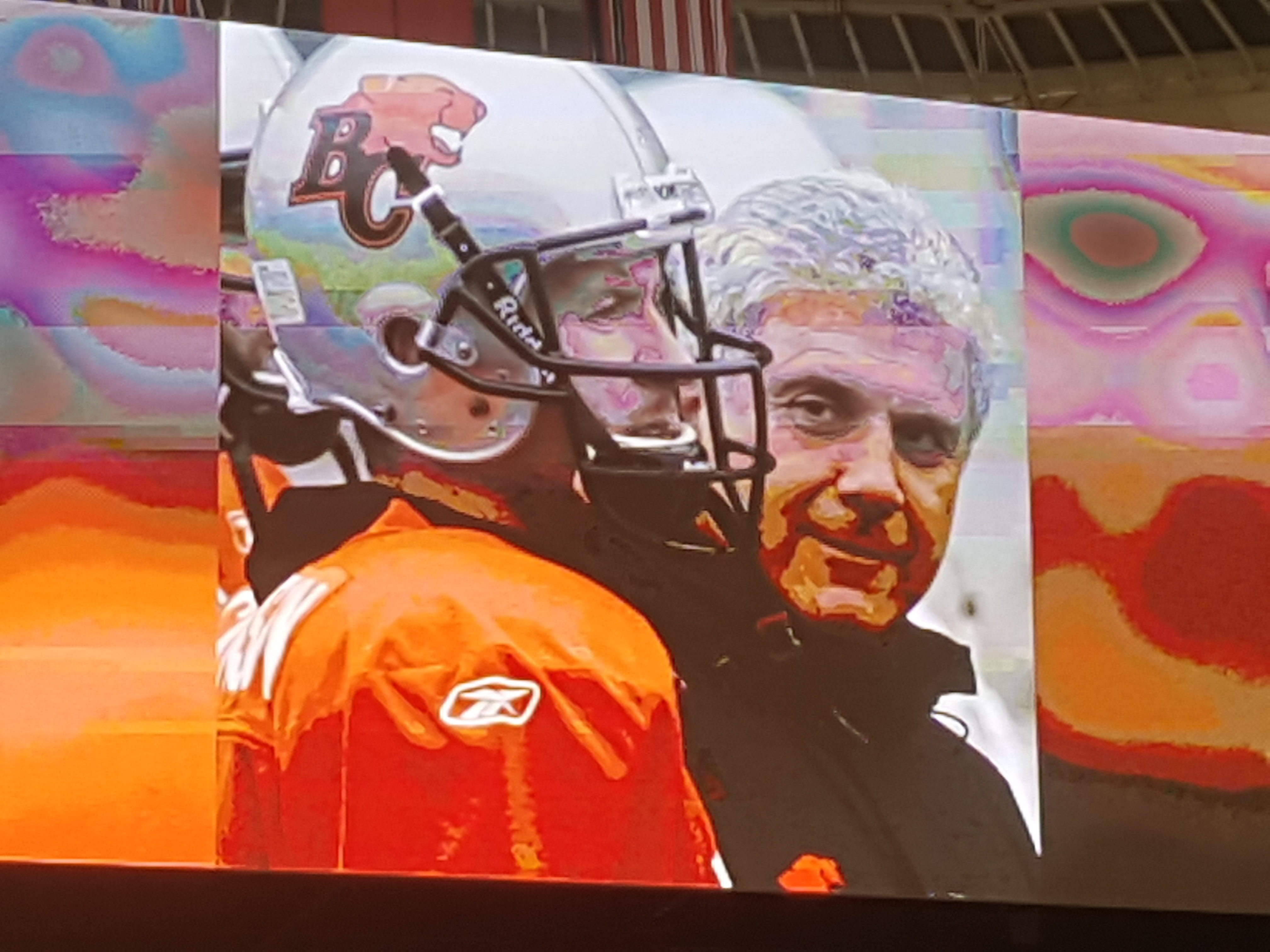 Wally Buono and Dave Dickensen